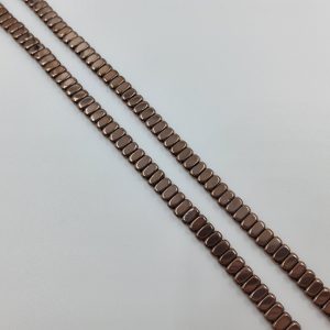 Гематит прямоугольный коричневый 2х4 мм 1/2 нити