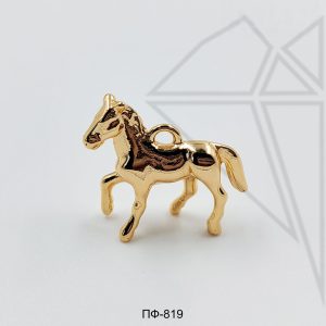 Подвеска конь 13х17 мм (золото)