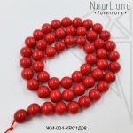 Жемчуг майорка КРАСНЫЙ 10 мм ЦЕЛАЯ нить