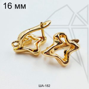 Швензы абстракция английский замок 16 мм (золото)