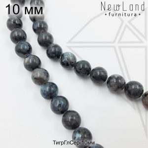 Лаврикит круглый гладкий 10 мм 1/2 нити