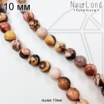 Яшма Мукаит круглая гладкая 10 мм 1/2 нити (Копировать)