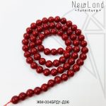 Жемчуг майорка БОРДОВЫЙ 4 мм ЦЕЛАЯ нить