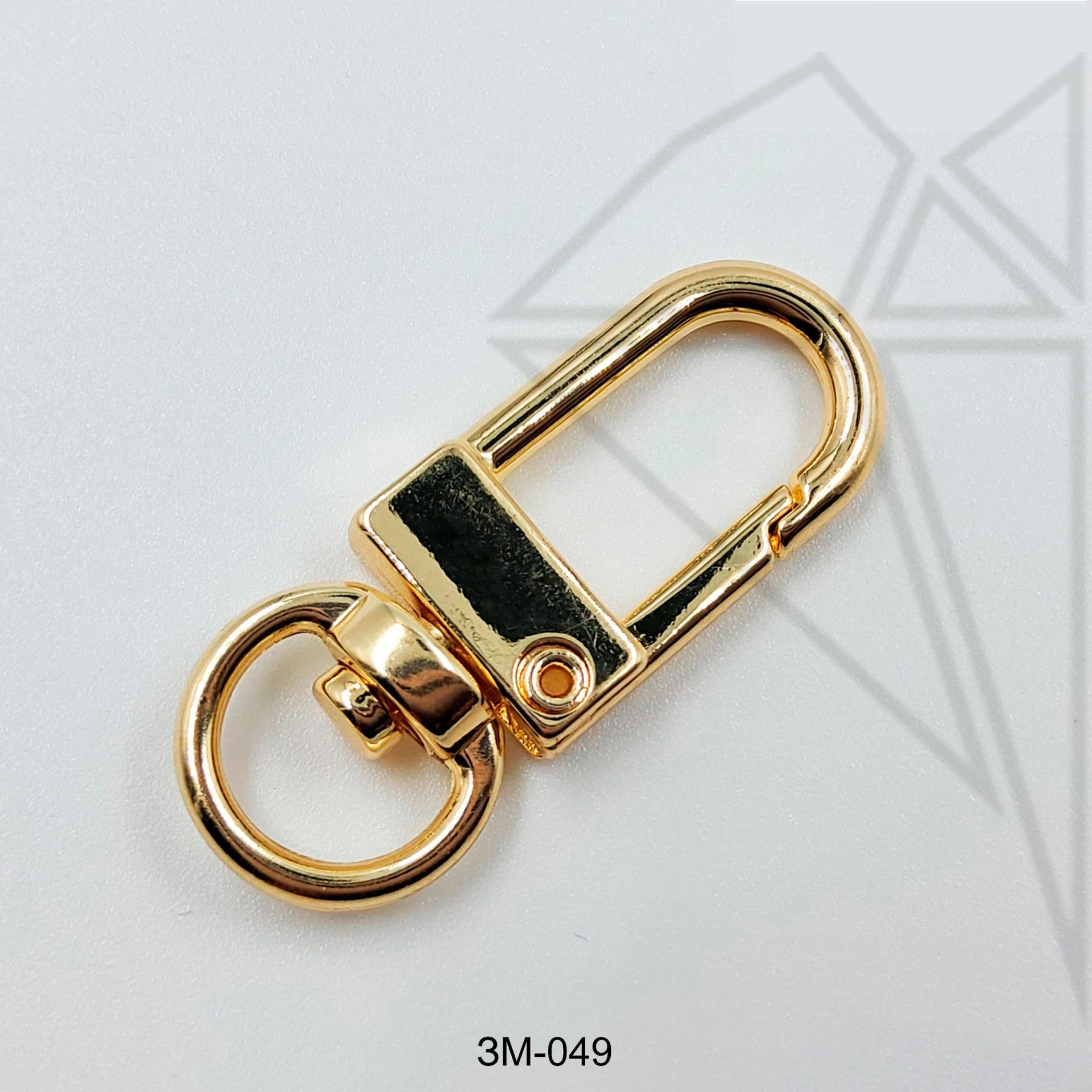 Замок карабин для сумки обвеса 34 мм (золото)