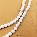 Лава белая круглая 4 мм НИТЬ