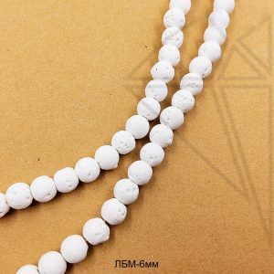 Лава белая круглая 4 мм НИТЬ