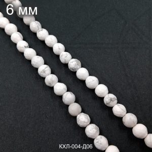 Кахолонг огранка 6 мм НИТЬ