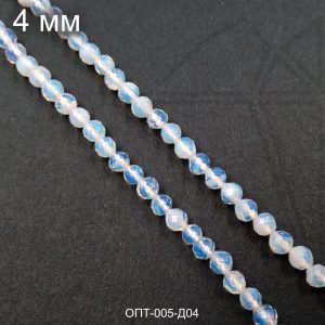 Опалит круглый огранка 4 мм НИТЬ