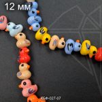 Керамические уточки разноцветные 12х12 мм 1/2 нити