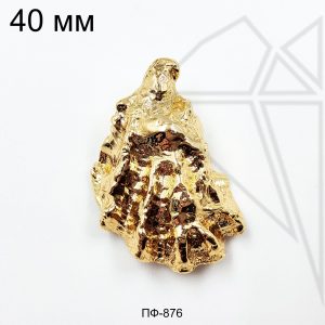 Подвеска Устрица 40 мм (золото)