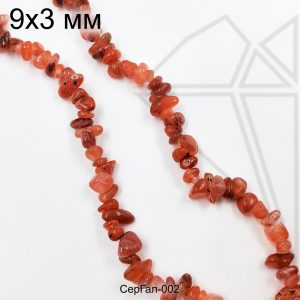 Сердолик крошка 9х3 мм НИТЬ 40 см