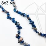 Содалит крошка 8х3 мм НИТЬ 40 см